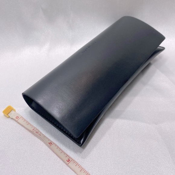 Saint Laurent YSL Sunglasses Case Set,Large Black Leather Hard Case ,Cloth, Wide - Picture 5 of 9